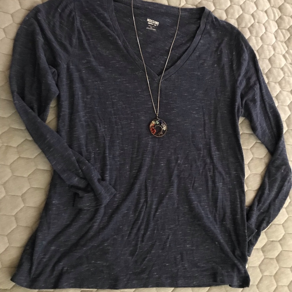 Mossimo blue long sleeve shirt XXL